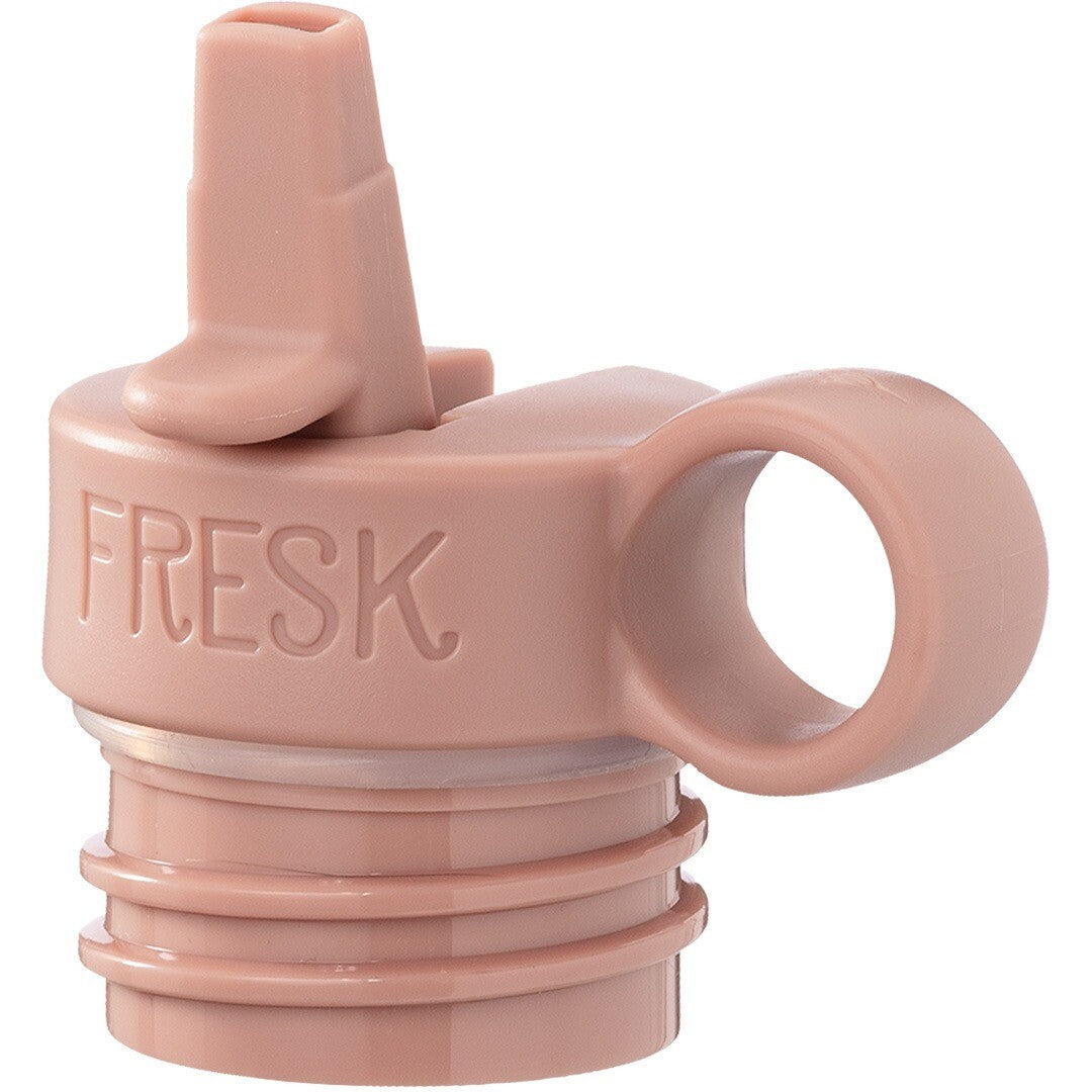 Fresk roze plastic vervangende drinkdeksel met opklapbaar rietje.