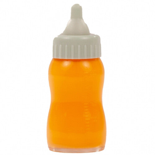 Gotz magische poppenzuigfles met oranje sap.