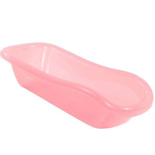 Gotz roze plastic poppenbadje.