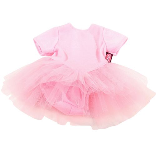 Götz roze poppenballetpakje met tule rok.