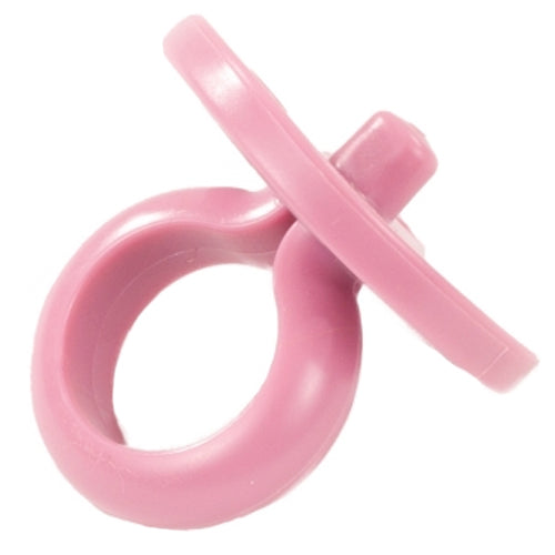 Götz roze poppenspeen van rubber.