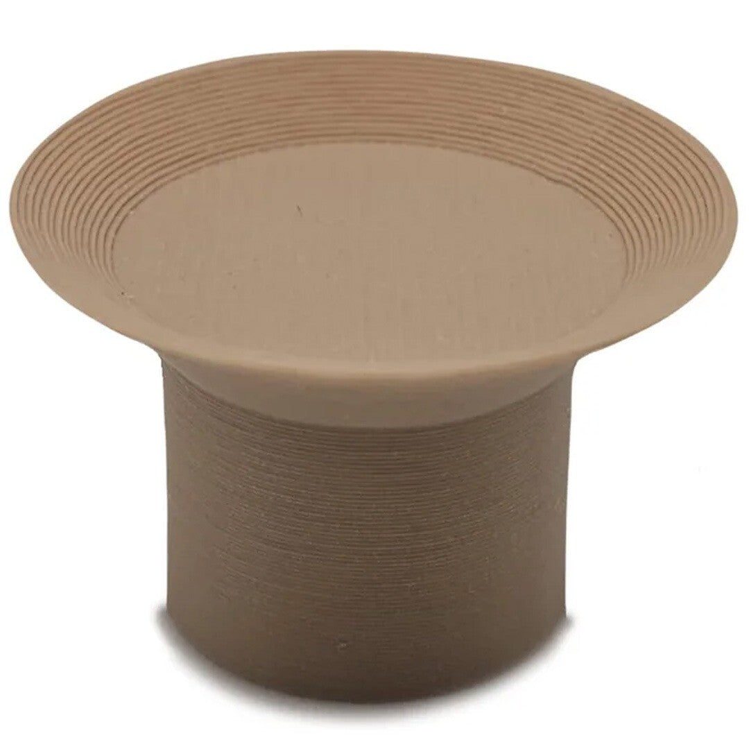 grennn beige schaaltje met textuur voor een verjaardagsring.