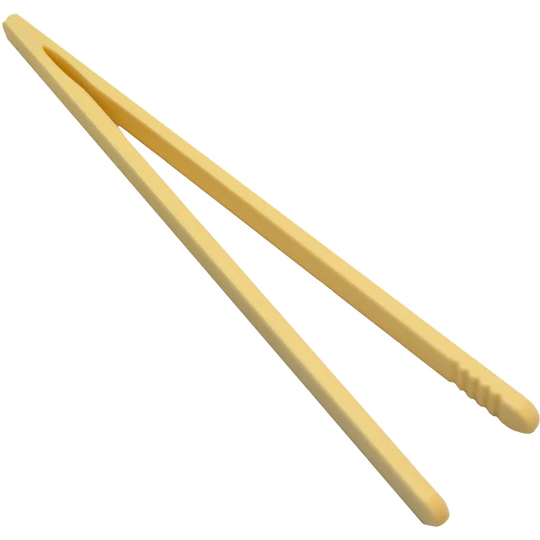 Grennn geel bamboe pincet voor sensorisch speelgoed.