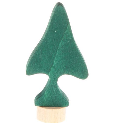 grimm's houten decoratie figuur van een groene dennenboom.