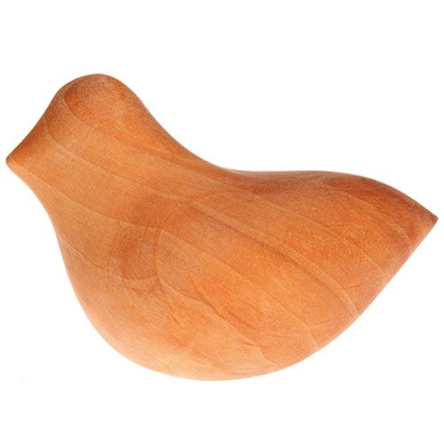 Grimm's oranje houten kalmerende vogel.