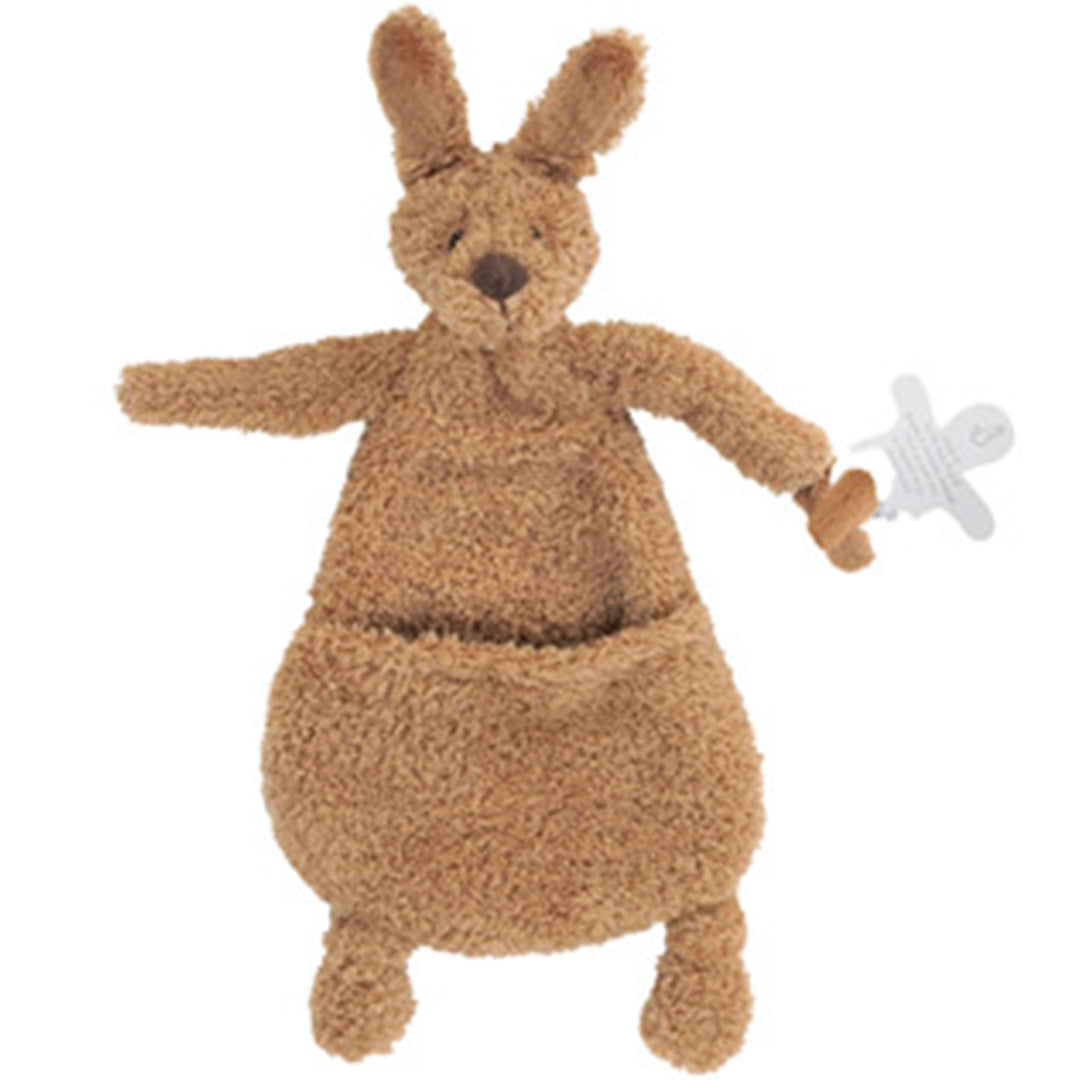 Happy Horse knuffeldoek kangoeroe met buidel en speenclip.