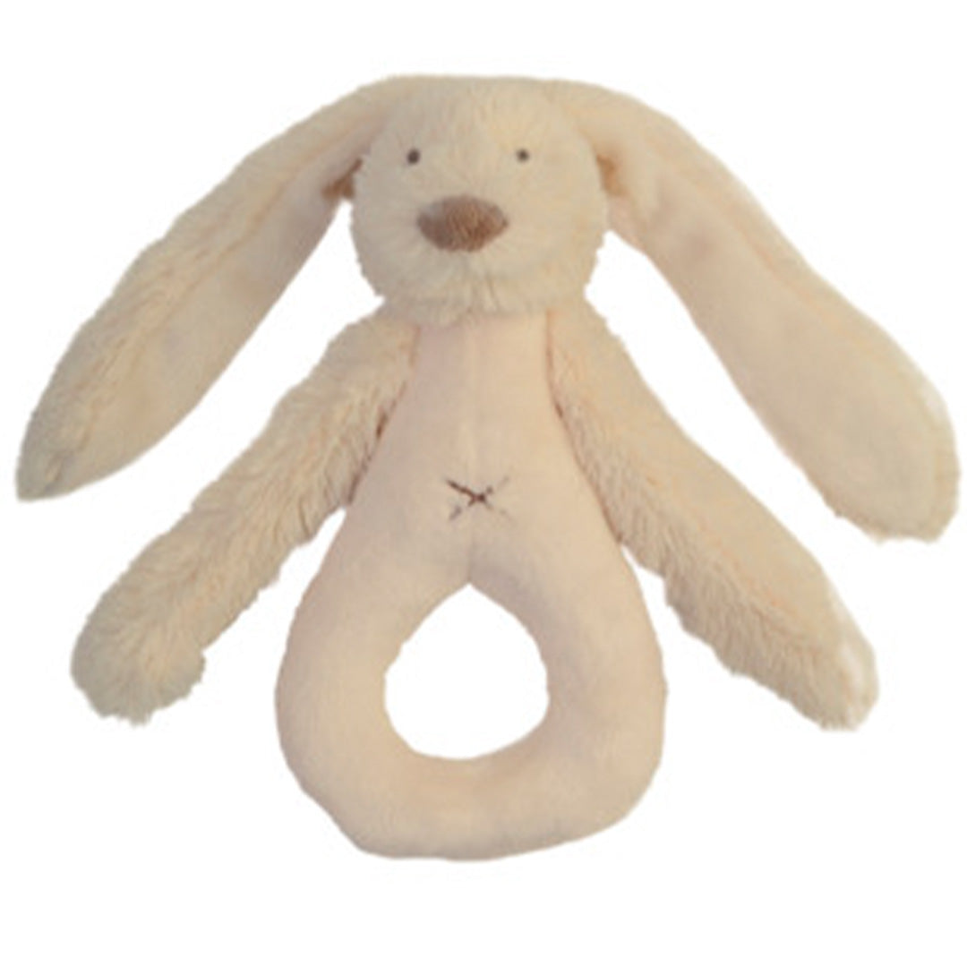 Happy Horse beige pluche konijn rammelaar.