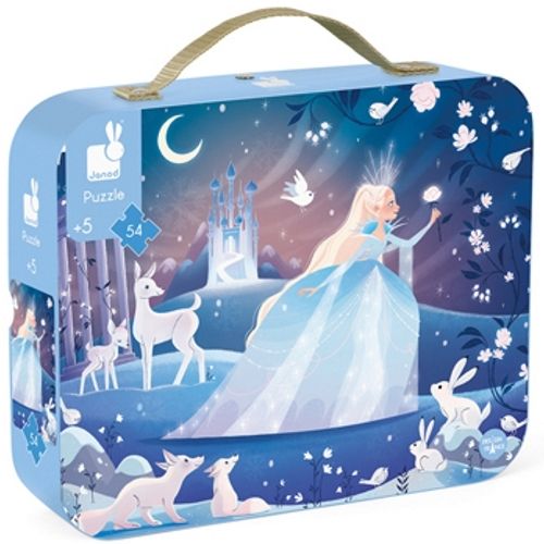 Verpakking van de Janod puzzel Ijsmagie met een prinses en winterdieren.
