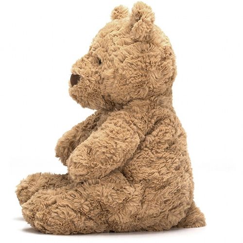 Zijaanzicht van de Jellycat knuffelbeer Bartholomew.