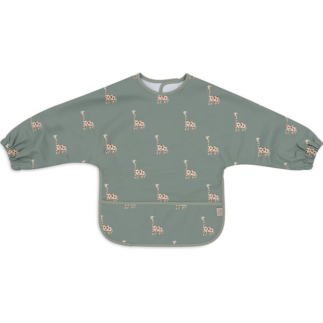 Jollein groene mouwslab met giraffenpatroon.