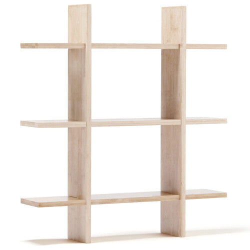 Kids Concept houten wandplank met een rasterontwerp.