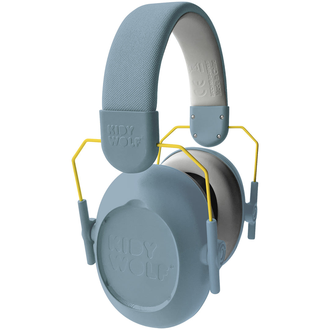 Kidywolf blauwe noise-cancelling koptelefoon.