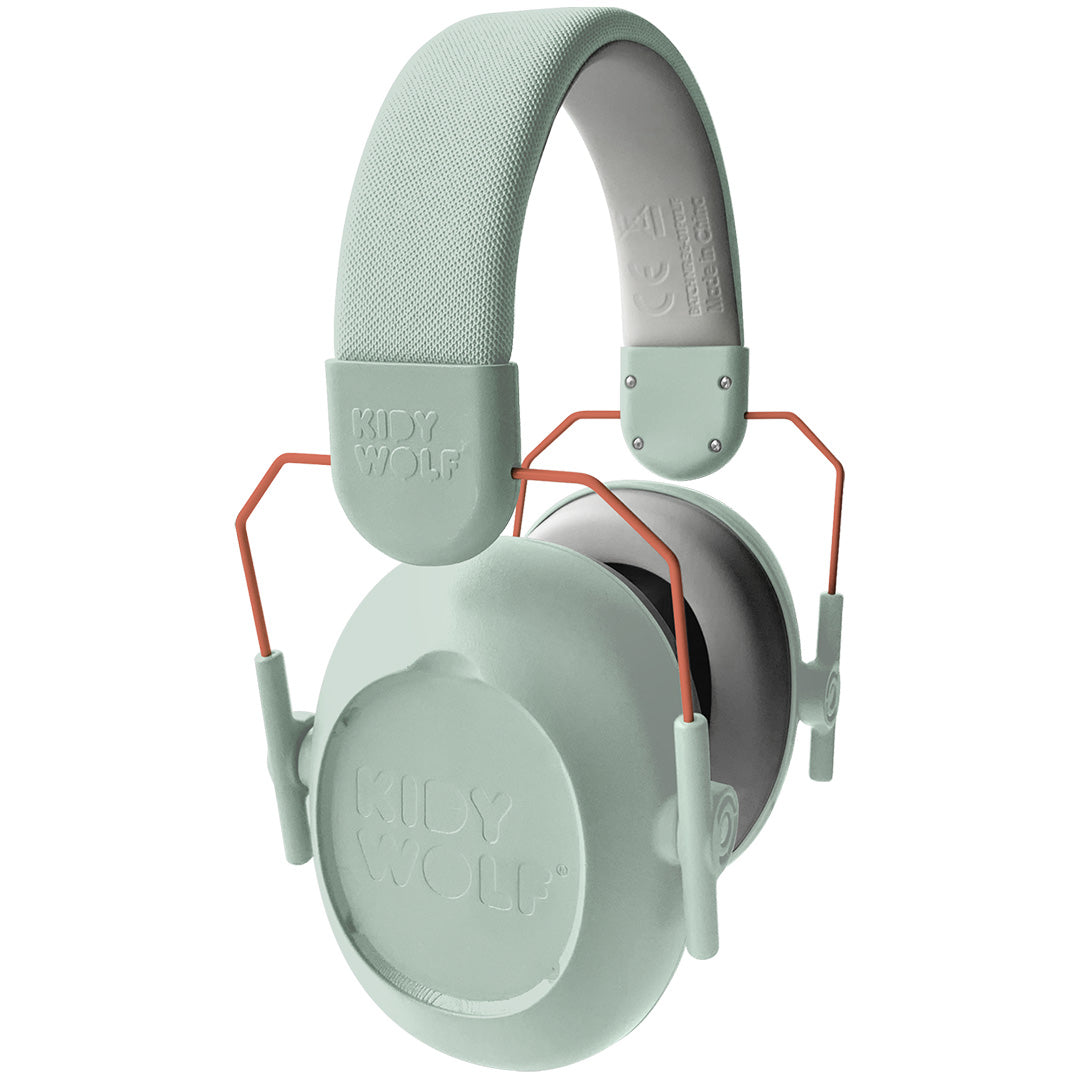 Kidywolf noise-cancelling koptelefoon voor kinderen in effen lichtgroen.