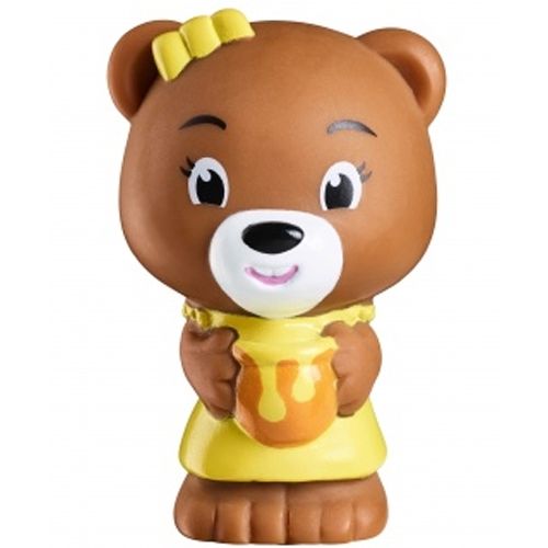 Klorofil berenfiguurtje met gele jurk en een pot honing.