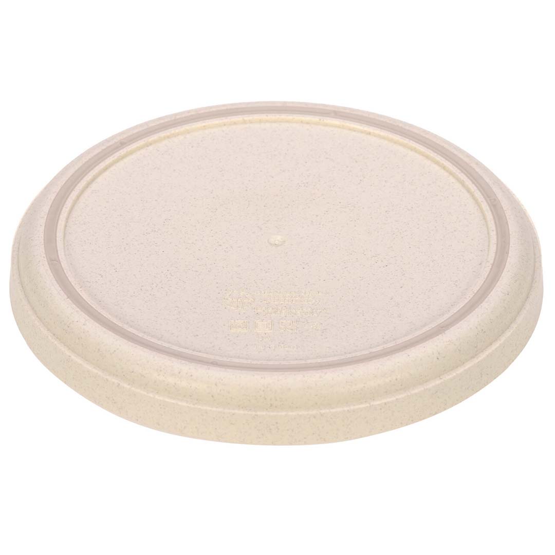De achterkant van het Lässig beige kinderbord.