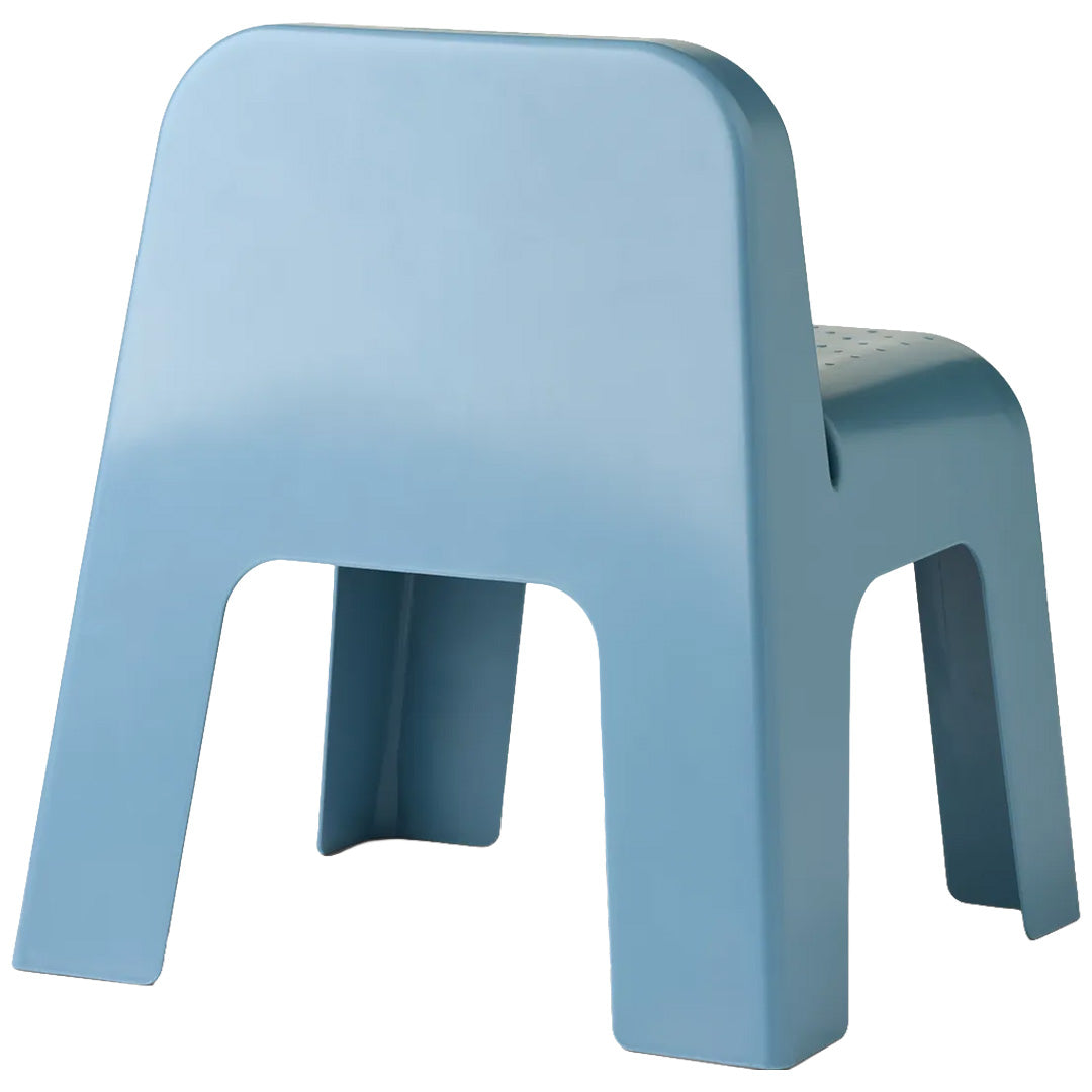 Liewood kinderstoeltje Chase in beach blue, van achteren gefotografeerd.