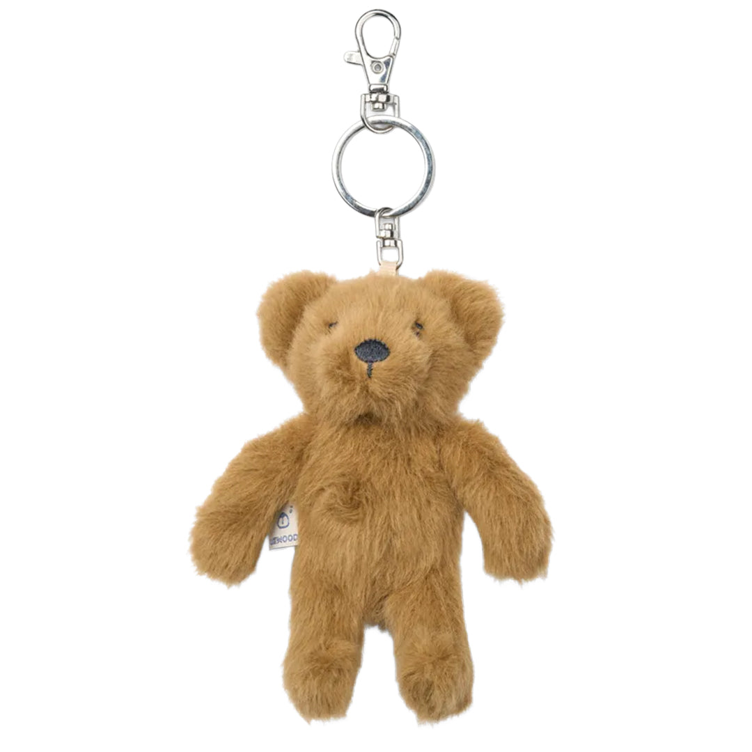 Liewood pluche bruine teddybeer sleutelhanger.