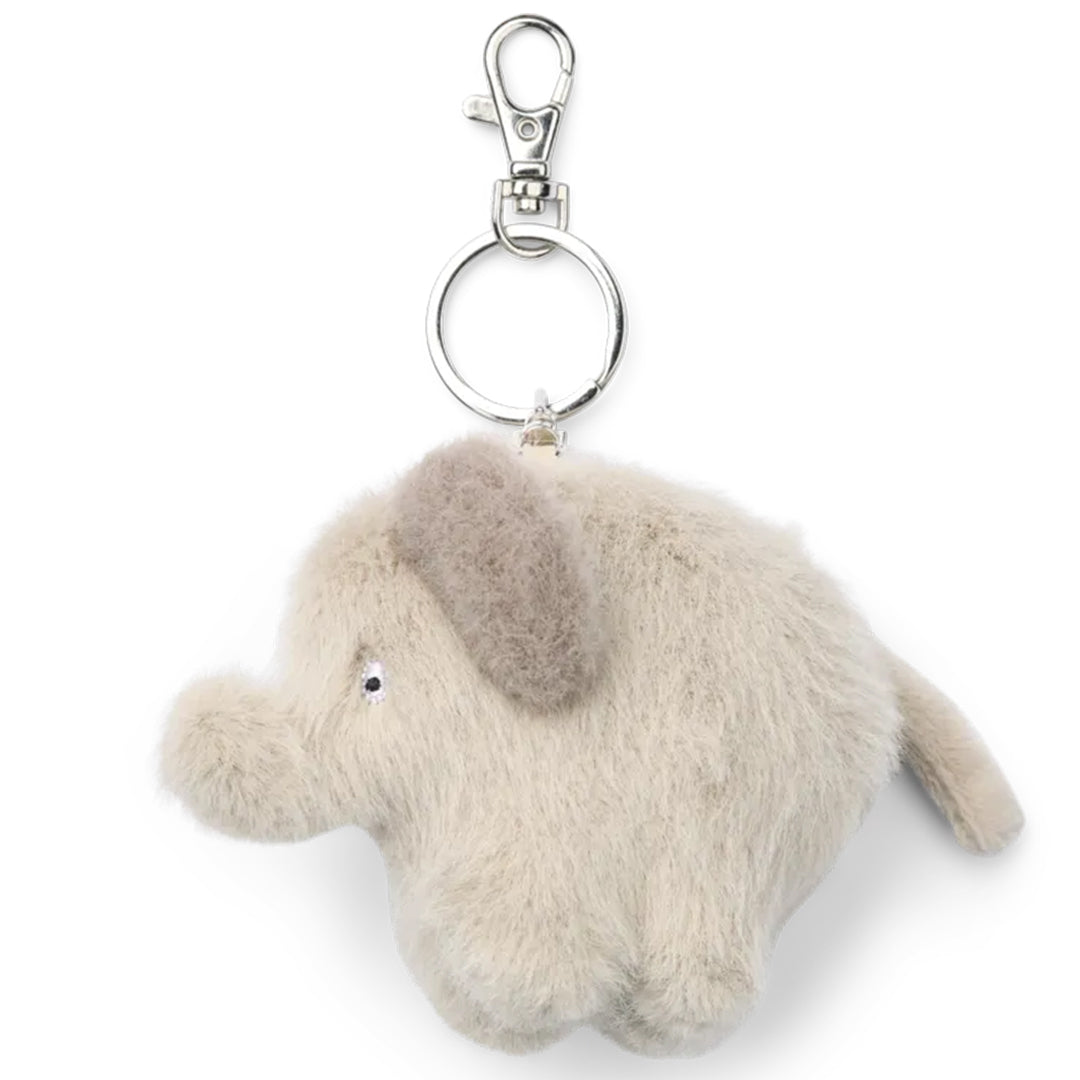Liewood pluche olifant sleutelhanger in beige.