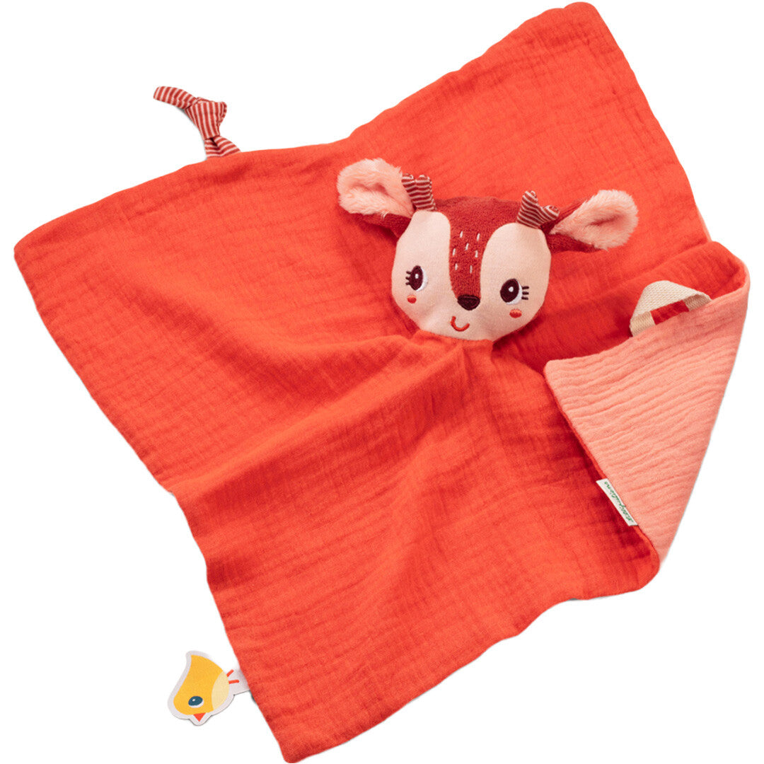 Lilliputiens knuffeldoek Stella het hertje van bovenaf.