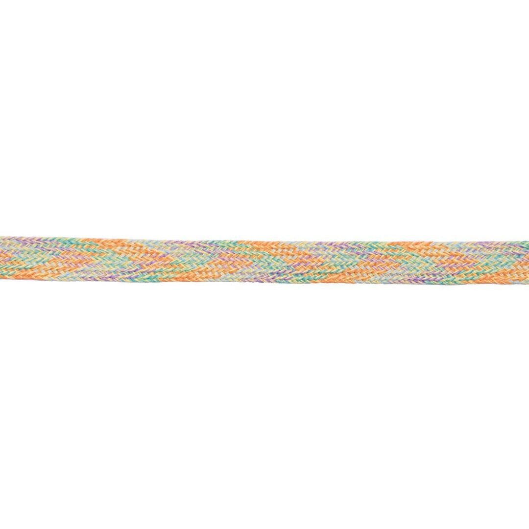 Rico Design veelkleurig geweven lint met een textuurpatroon.