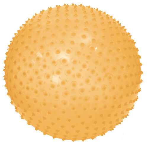 Ludi oranje fitness bal met textuur.