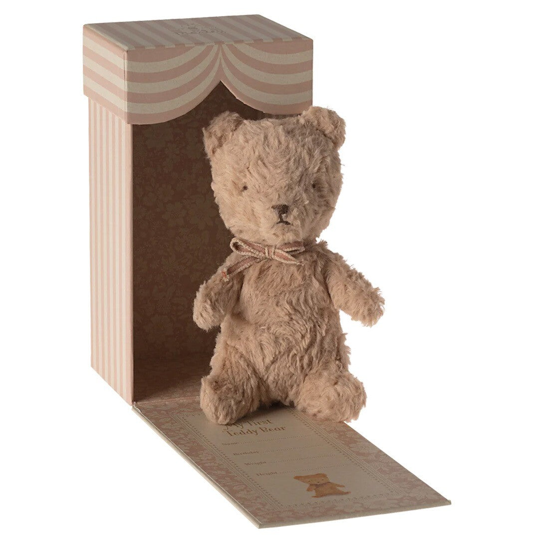 maileg knuffelbeer my first teddy - powder pink - 19 cm | 16-4997-00 | 2