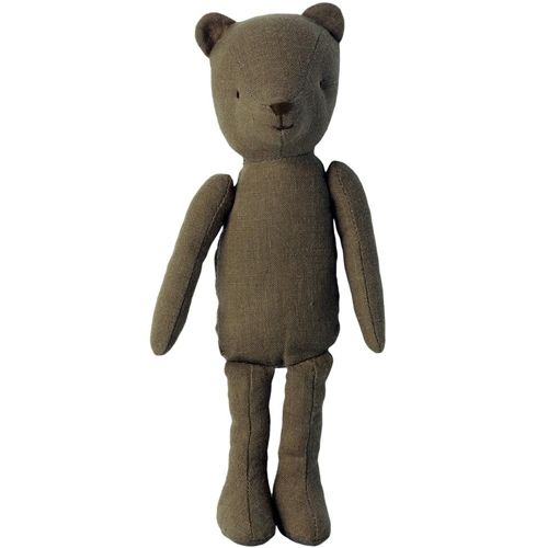Maileg bruine stoffen knuffelbeer staand.