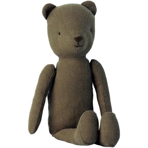 Maileg bruine stoffen knuffelbeer zittend.
