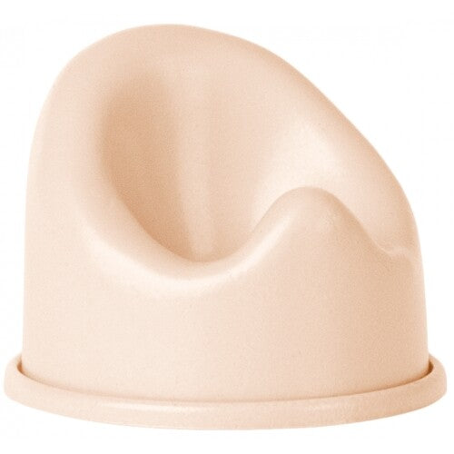 Maileg poppenhuis potje in lichtbeige plastic.