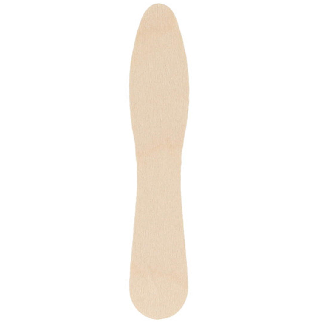 Houten lepel voor ijsbekers.
