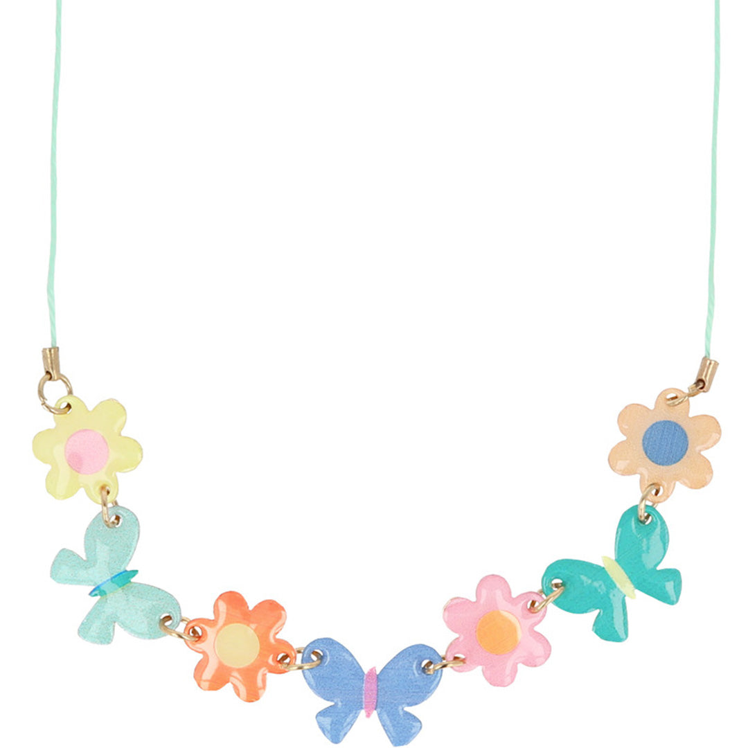 Meri Meri kinderketting met kleurrijke vlinders en bloemen.
