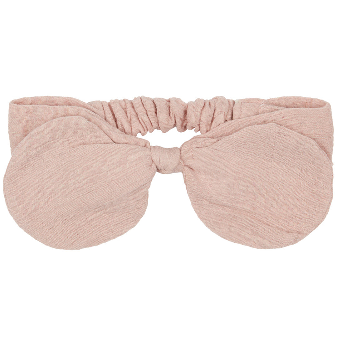 Mimi & Lula roze babyhaarband met grote strik.