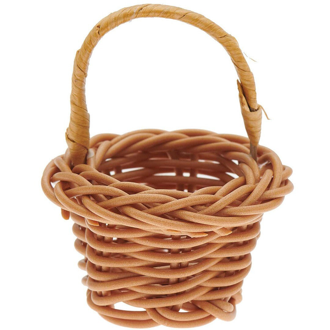 Rico Design miniatuur rotan mandje met handvat.