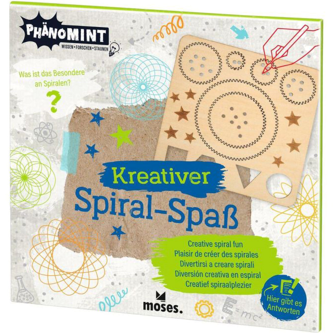 De verpakking van de moses. Kreativer Spiral-Spaß houten spirograaf set.