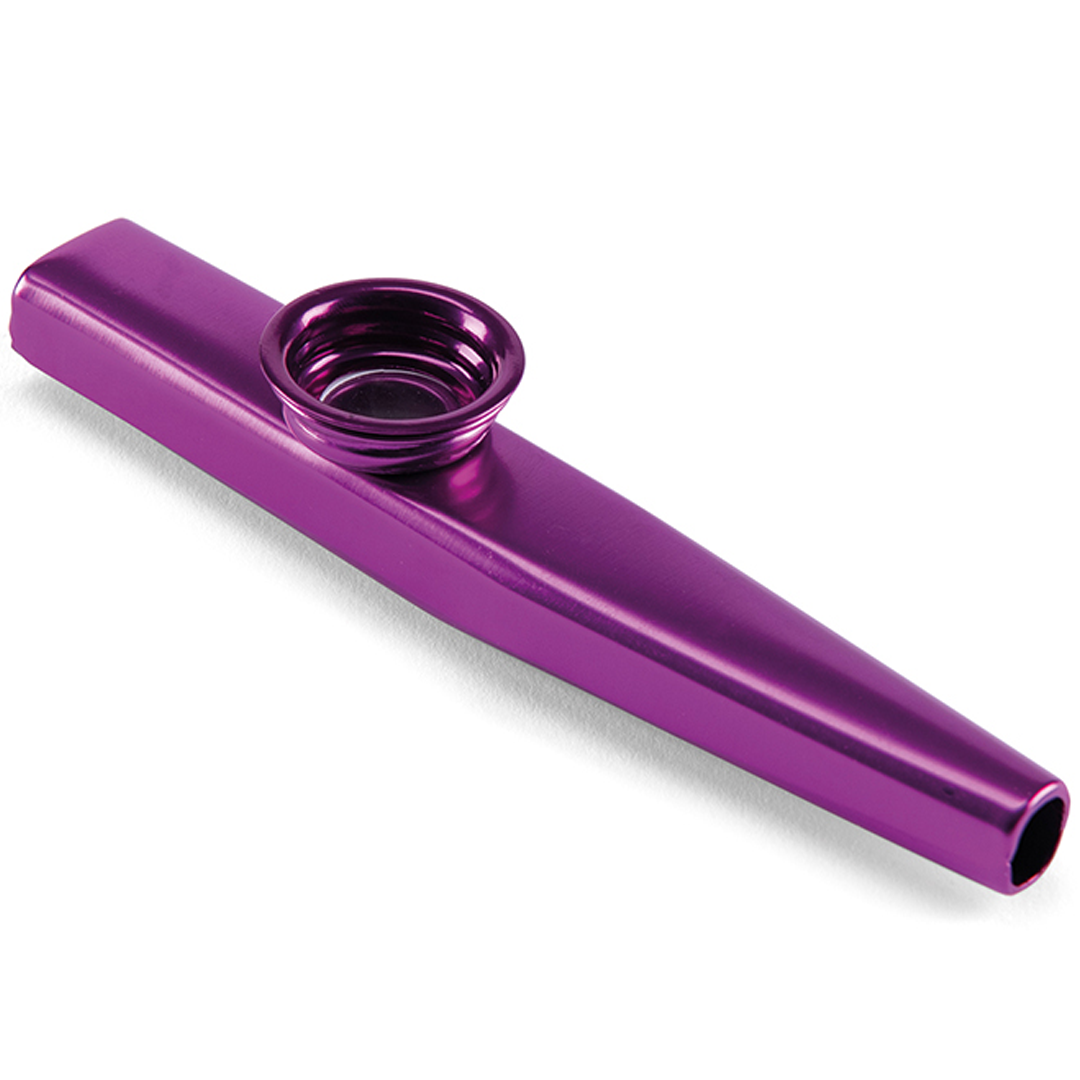 Moulin Roty paarse aluminium kazoo.