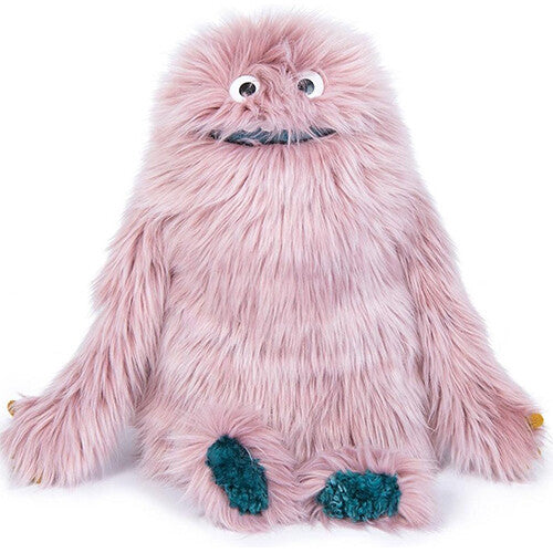 Moulin Roty roze pluizig knuffelmonster.