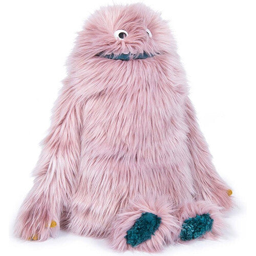 Moulin Roty roze pluizig knuffelmonster.