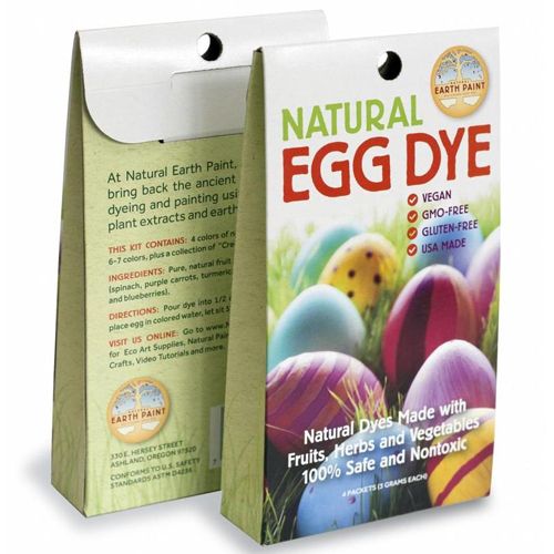 Schuine weergave van de Natural Earth Paint natuurlijke eiverf verpakking.