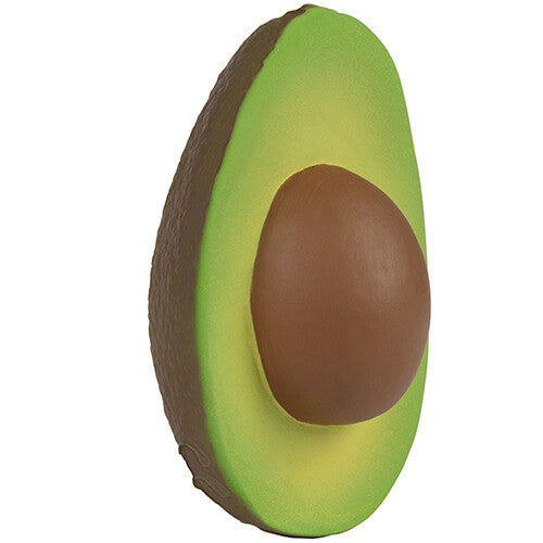 Oli & carol bijtspeelgoed in de vorm van een halve avocado met pit.