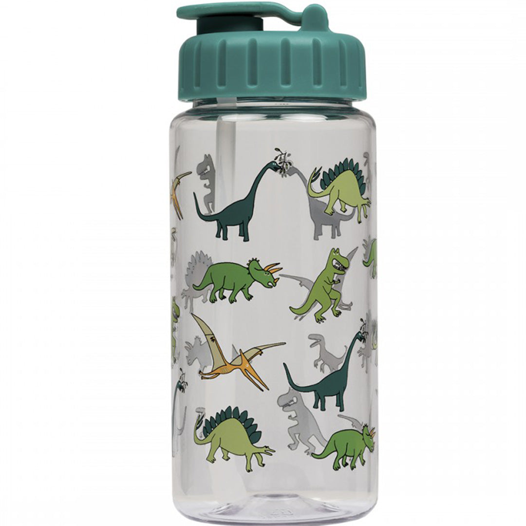 petit jour kinder drinkfles met groene dop en dinosaurusprint.