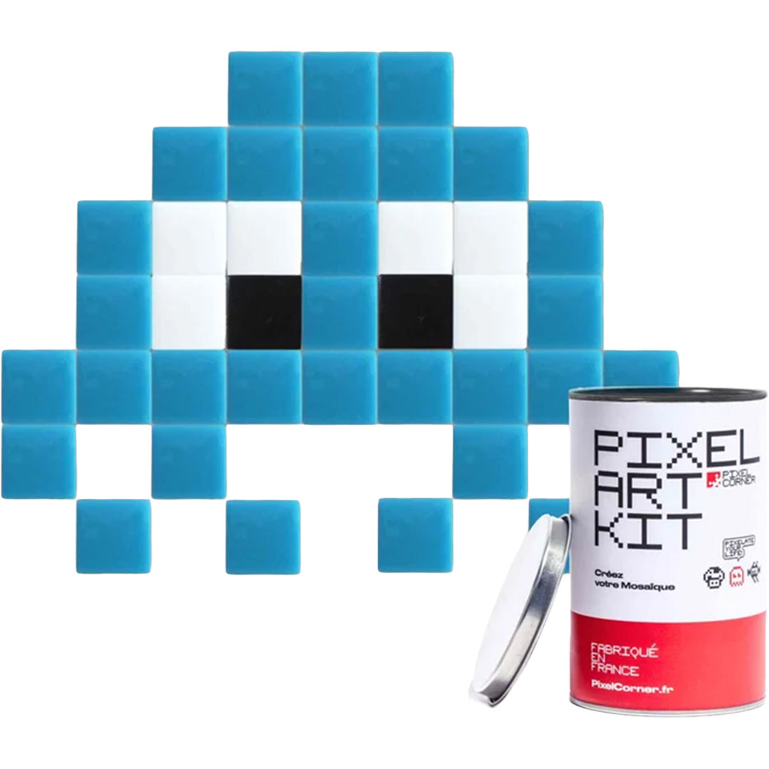 pixel corner mozaïek knutselset - little alien - lichtblauw | KB2053LOT-PAK082BM | 