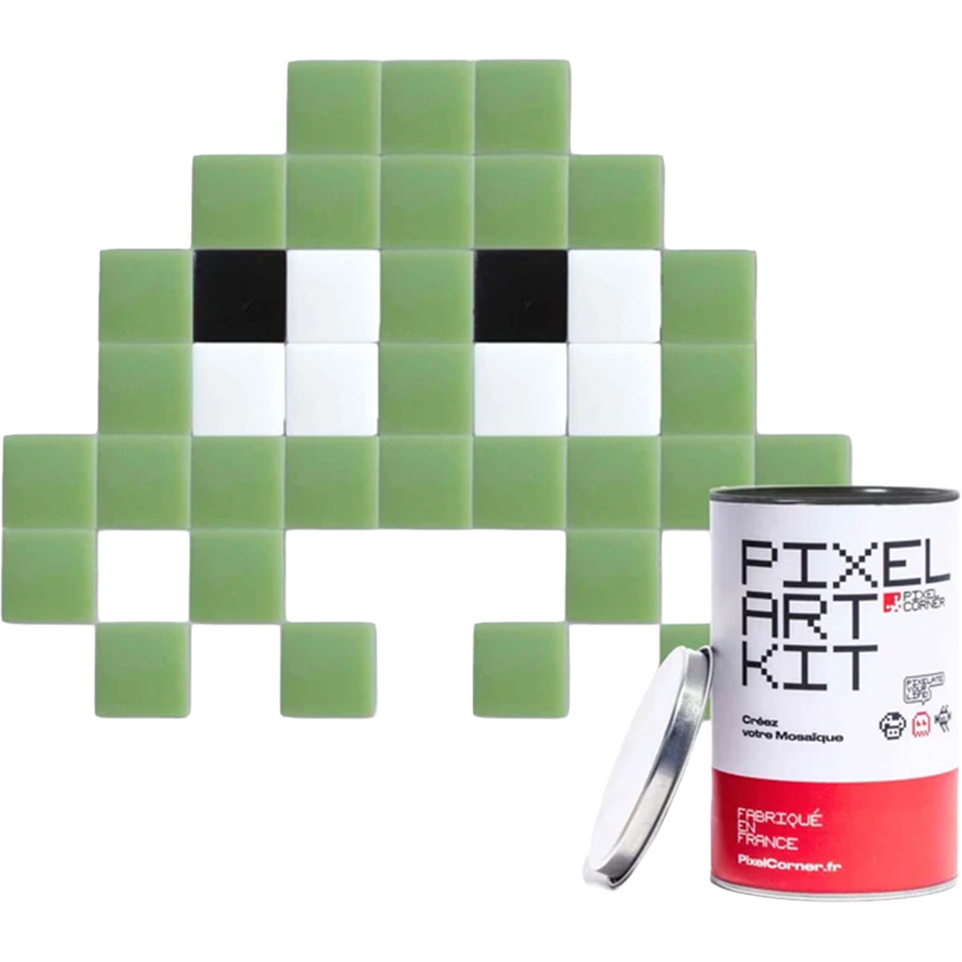 pixel corner mozaïek knutselset - little alien - lichtgroen | KB2063LOT-PAK082GM | 