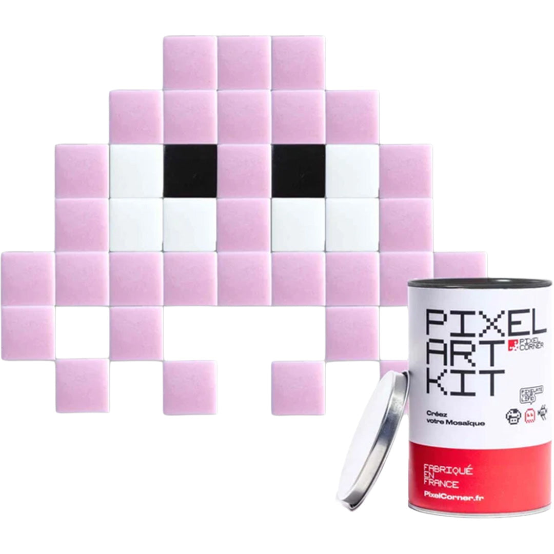pixel corner mozaïek knutselset - little alien - roze | KB2061LOT-PAK082FM | 