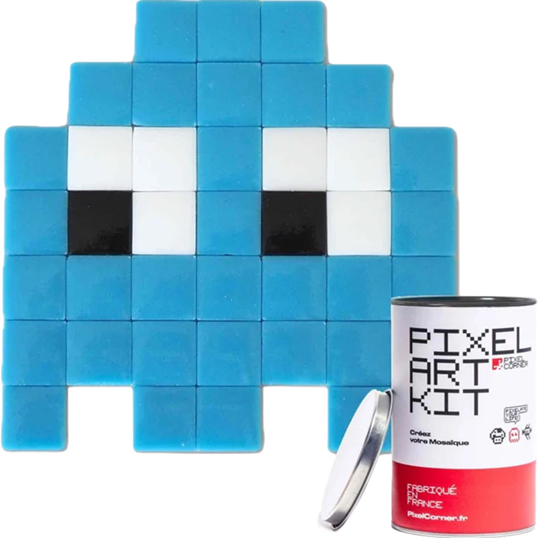 pixel corner kit de bricolage mosaïque - the gloomie - bleu clair