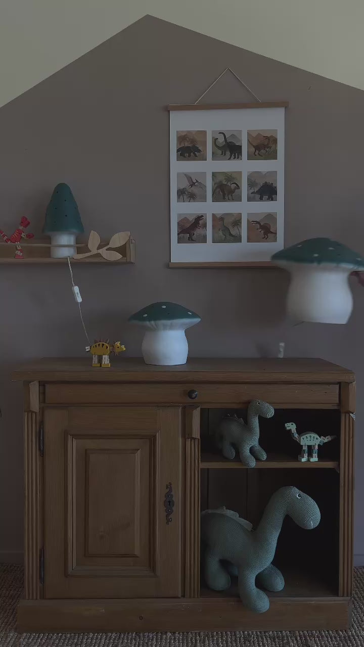 egmont toys heco lamp paddenstoel natuurlijk blauwgroen - 20 cm | ET360681NT | 7