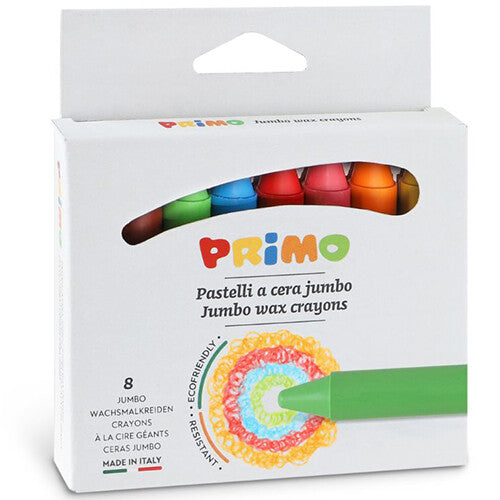Primo verpakking met 8 jumbo waskrijtjes.