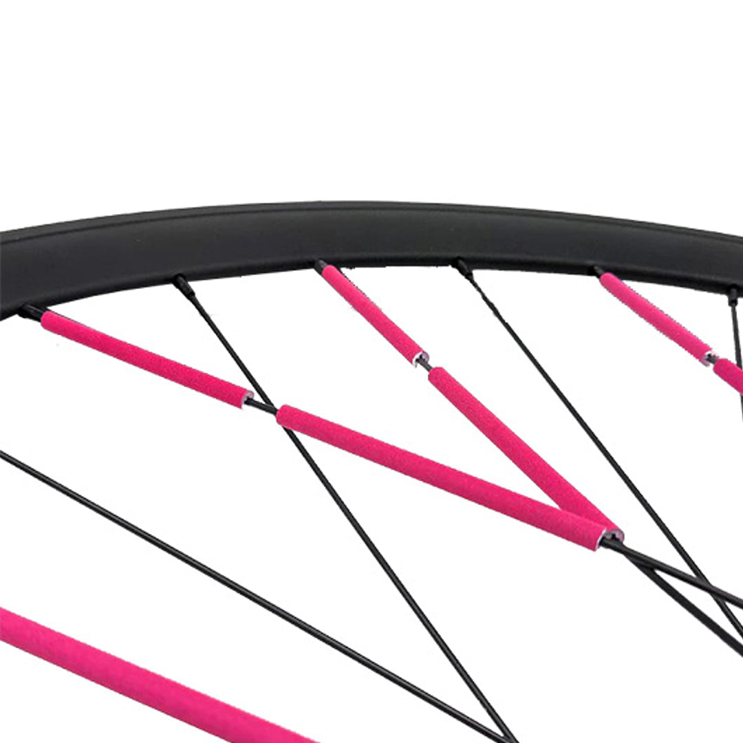 Verpakking van Rainette roze spaakreflectoren voor fietsen. 2