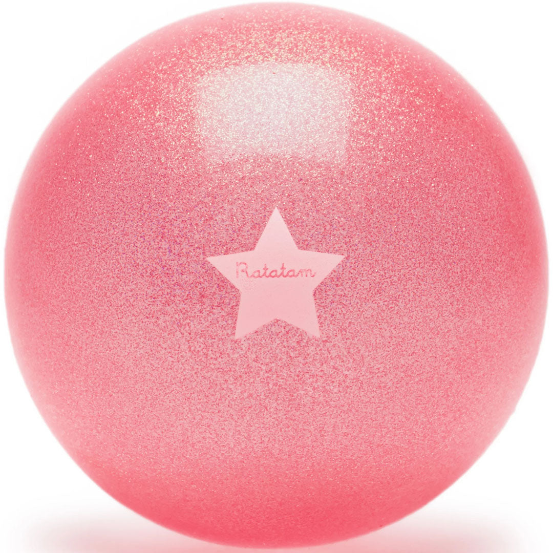 Ratatam roze glitter speelbal met een ster.