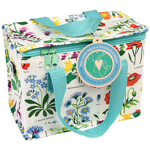 Rex London kinderlunchtas met wild flowers patroon en een label.