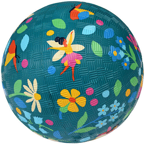 Rex London speelbal met een patroon van feeën, vlinders en bloemen.